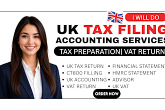 do UK tax filling services preparation vat return