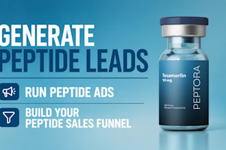 generate peptide leads, setup peptide ads, peptide sales funnel