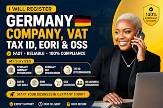 register germany company, vat, tax id, eori and oss