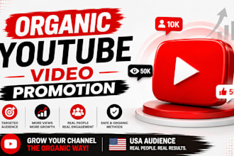 do organic youtube music video promotion to USA audience