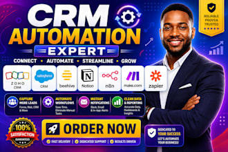 setup zoho salesforce crm beehive notion n8n makecom zapier integration