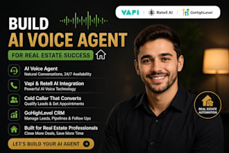 build ai voice agent vapi retell ai cold caller gohighlevel crm for real estate