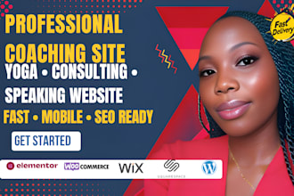design a life coaching, consulting site for speakers  leaders