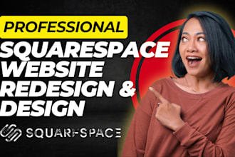 design or redesign your squarespace website