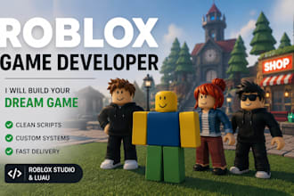 develop roblox  full game roblox vfxroblox  lua scripting combat multiplayer