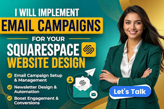 implement email campaigns for your squarespace website design