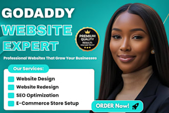 design godaddy website, redesign godaddy website on godaddy website builder