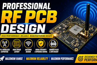 do rf pcb design, antenna design, rf layout and high speed pcb, multilayer pcb