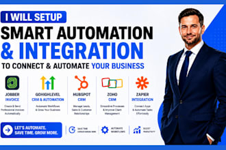 do jobber invoice gohighlevel hubspot zoho crm automation ghl zapier integration