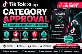 fix tiktok shop category approval and unlock restricted products
