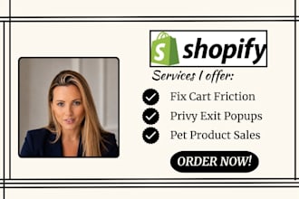 optimize shopify cart friction privy pet products exit popups