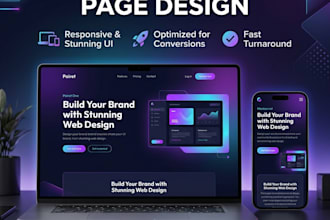 design a modern landing page using HTML and CSS