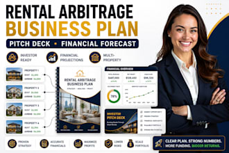 write rental arbitrage multi property hosting pitch desk financial business plan