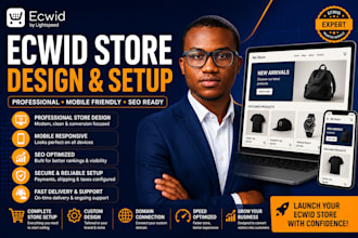 create ecwid ecommerce website store design