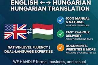 translate documents for you from english to hungarian and vice versa