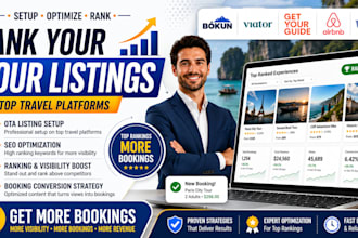 optimize your ota tour listings on viator, getyourguide, bokun, airbnb and vrbo