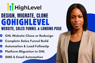 clone, migrate, design gohighlevel website ghl sales funnel go highlevel expert