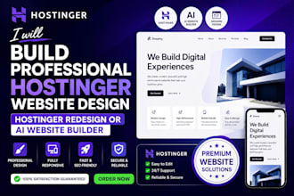 build hostinger website design, hostinger redesign or ai website builder