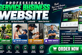 do website for lawn care, air duct cleaning, and locksmith