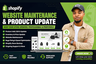 provide shopify store maintenance service to fix low sales and technical issues
