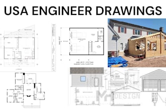design USA code compliant home addition, deck, porch and garage conversion plans