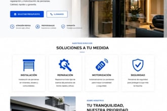 do a profesional web for businesses and freelancers