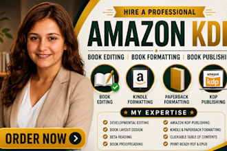 do amazon KDP book editing kindle paperback book formatting KDP book publishing