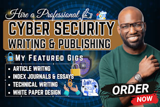 write and publish cybersecurity, ai article, technical writing, index journal