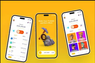 do p2p payment app, fintech app, crypto wallet app, loan app for IOS and mobile