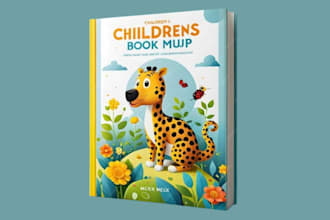 design children story book, picture book illustration,  kid book art, book cover