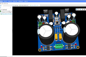 make hardware prototyping, schematic, pcb board design, 3d cad model in easyeda