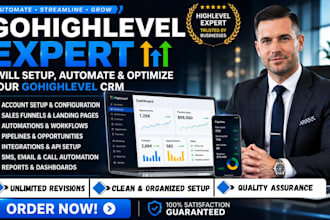 be your gohighlevel expert for ghl automation, funnels, workflows, landing pages