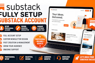 substack account setup substack newsletter manage substack post substack promote