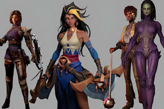 do 3d character modeling 3d game character unreal engine 3d stylized character