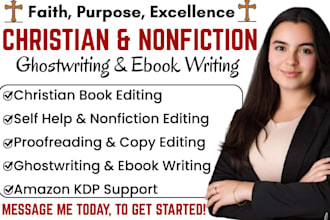 do christian book editing self help ebook non fiction ghostwriter ebook writer