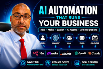 build ai workflow automation using n8n, make, zapier and ai agents