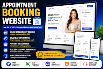 build an appointment booking website with calendar and automation