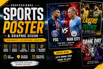 design sports poster matchday flyer sports banner
