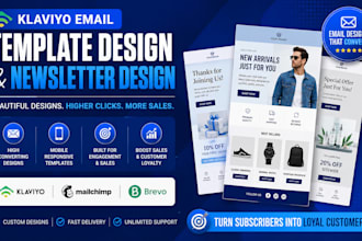 design klaviyo email marketing flows, klaviyo email template