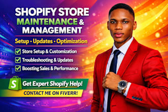maintenance shopify inventory, product listings, variants, and store maintenance