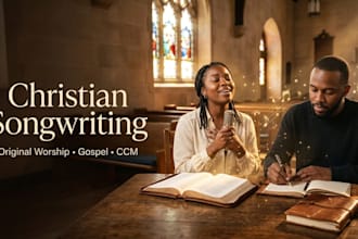 write christian contemporary songs and record worship background vocals