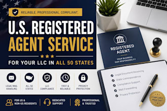 provide US registered agent service for llc in all 50 states