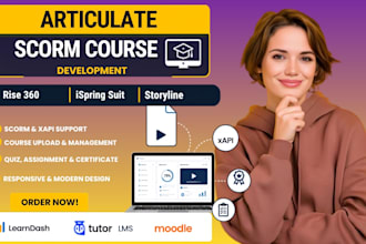 build a scorm microlearning online course in rise 360 for learndash tutor lms