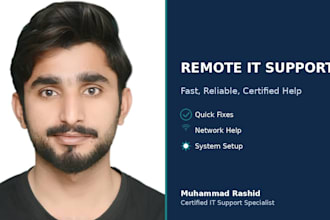 provide remote IT support and fix your computer issues