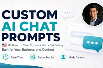 create custom chatgpt prompts for your business and content