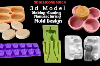create silicone mold injection mold candle cavity sillicone and resin casting