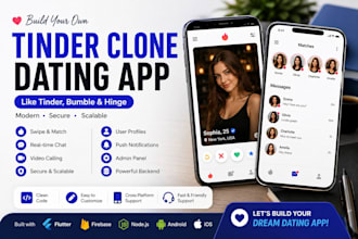 develop tinder clone dating app bumble hinge matchmaking app live stream video