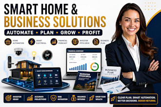 home automation smart electrical pitch desk financial forecast business plan