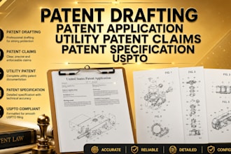 patent drafting patent application utility patent claims patent specification US