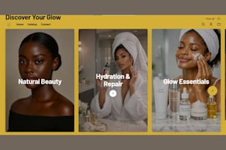 design a beauty store skincare website body cream store cosmetics store spa web
